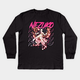 Nezuko Kamado Kids Long Sleeve T-Shirt